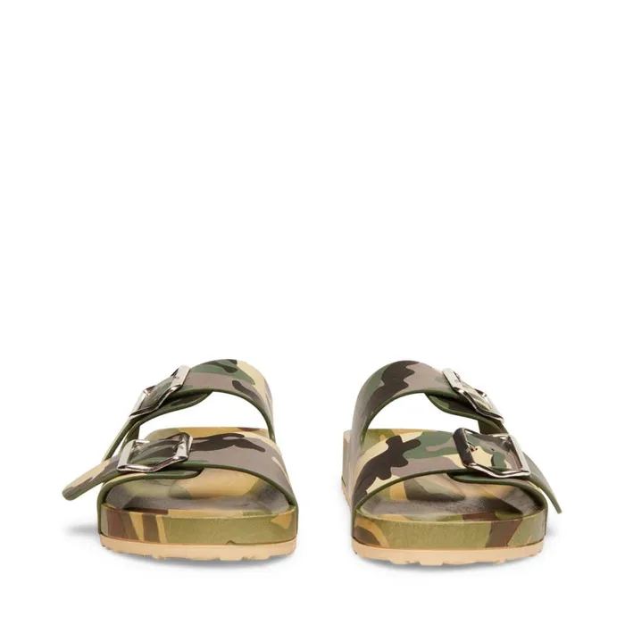 Steve Madden Teddy T Camouflage Womens Sandals