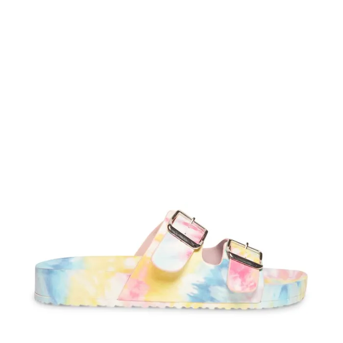 Steve Madden Teddy T Pastel Multi Womens Sandals