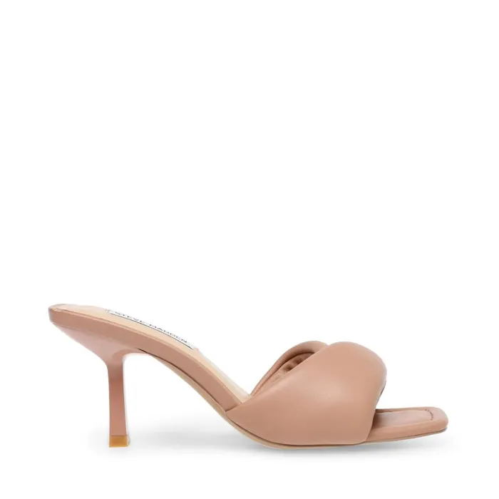 Steve Madden Thai Tan Leather Womens Mules