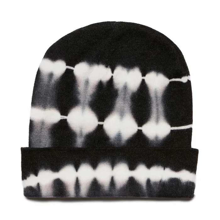 Steve Madden Tie Dye Beanie Black Womens Hats and Hair Accessories