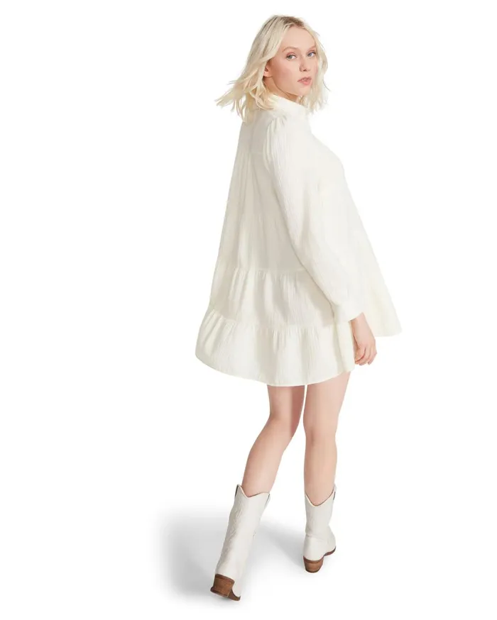 Steve Madden Tiered Shift Dress Beige Womens Dresses Steve Madden Tiered Shift Dress Beige Womens Dresses