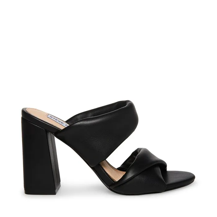 Steve Madden Trisha Black Womens Mules