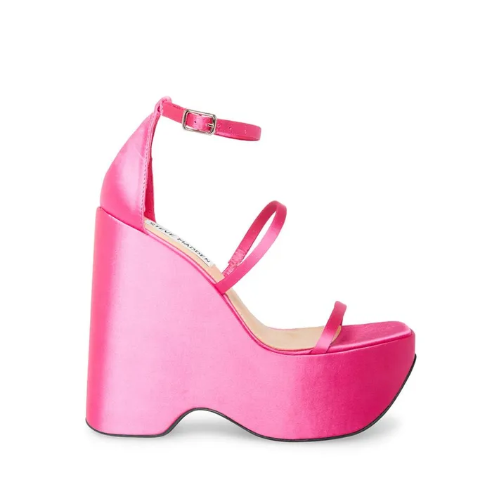 Steve Madden Varia Fuchsia Womens Platforms