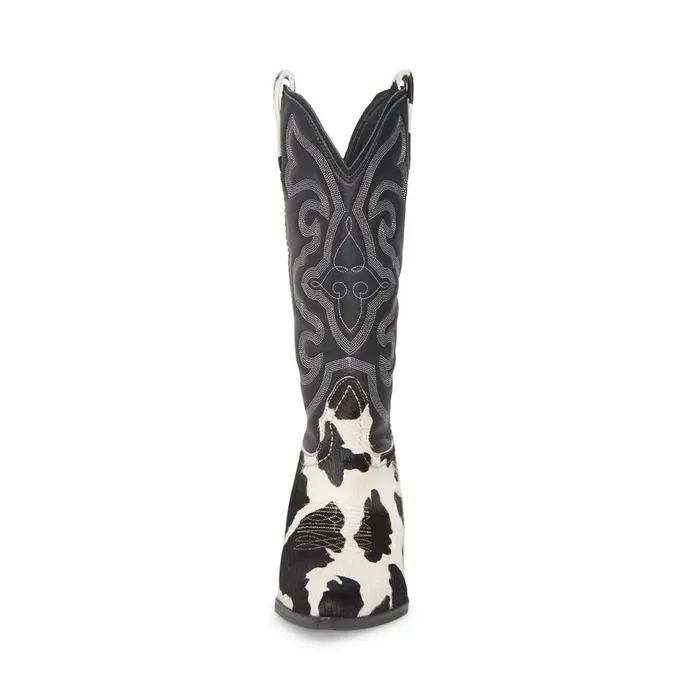 Steve Madden West Blackwhite Black White Womens Boots Steve Madden West Blackwhite Black White Womens Boots