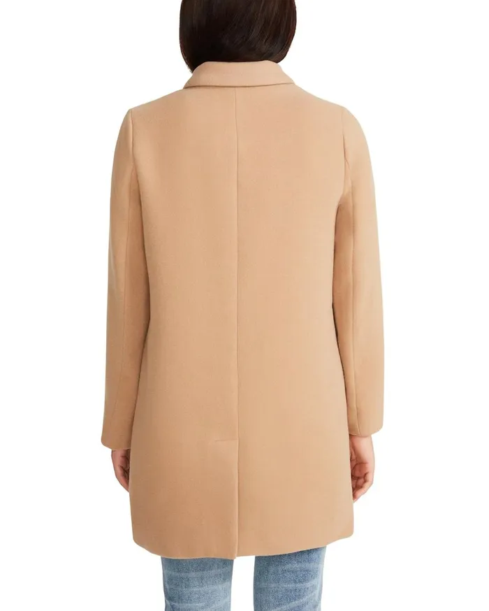 Steve Madden Whiskey Business Coat Light Camel Womens Jackets and Coats