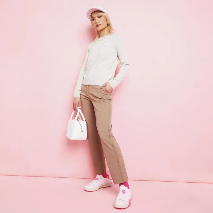 Stretch Tech Twill Mid Rise Straight Leg Trouser Fawn Women GFORE Bottoms