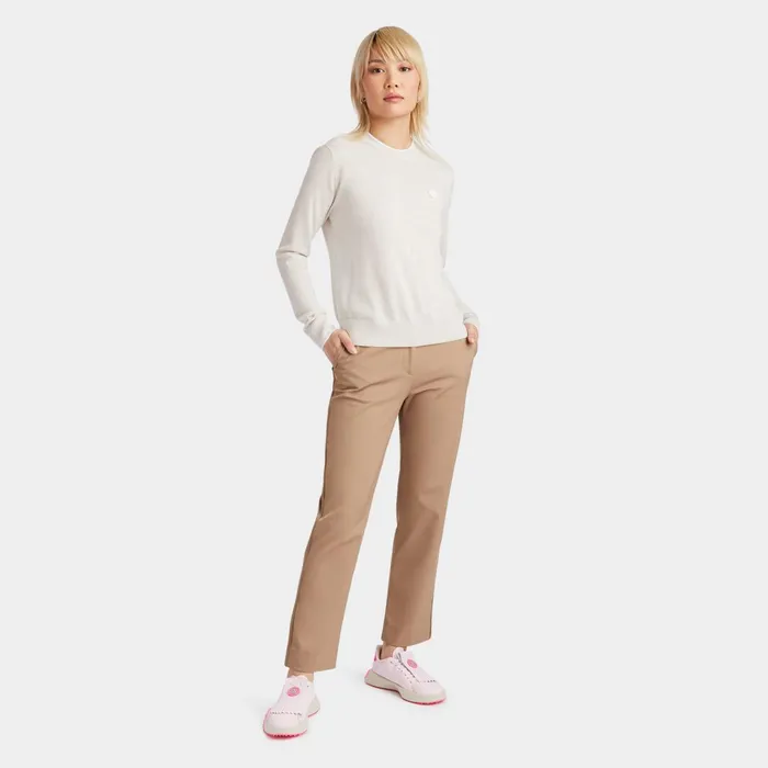 Stretch Tech Twill Mid Rise Straight Leg Trouser Fawn Women GFORE Bottoms