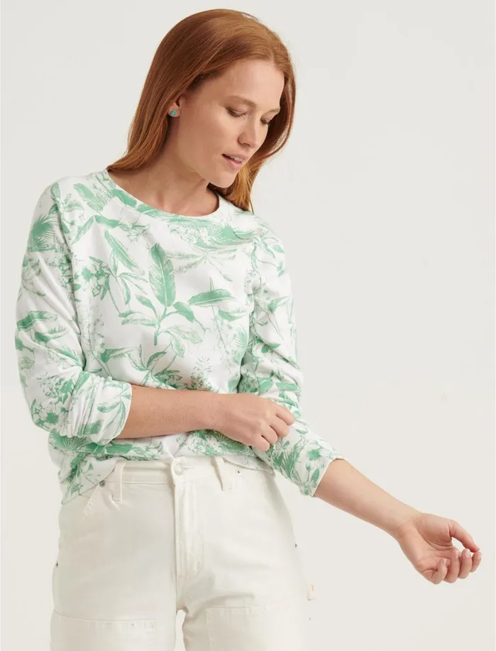 Sweaters and Sweatshirts Women Lucky Brand Botanical Crew Neck Sweatshirt Green Multi Sweaters and Sweatshirts Women Lucky Brand Botanical Crew Neck Sweatshirt Green Multi