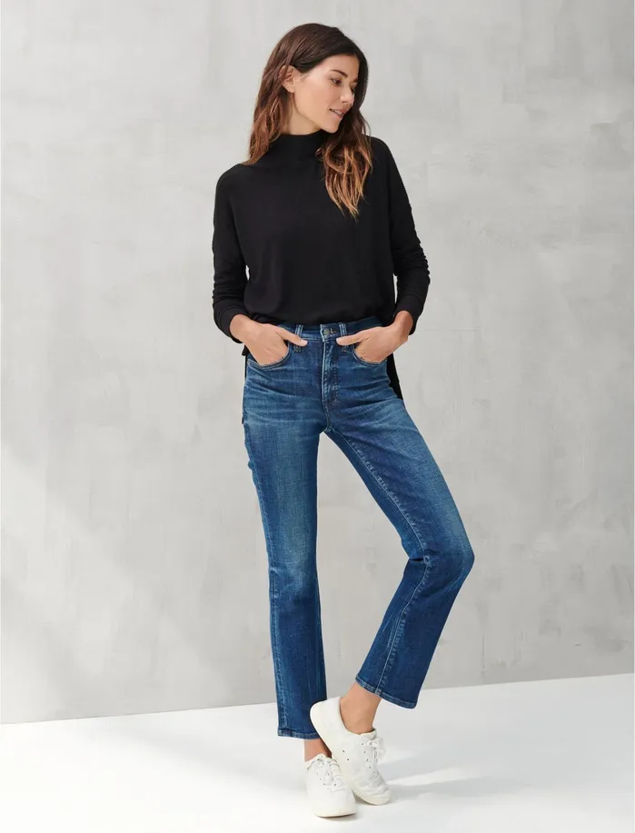 Sweaters and Sweatshirts Women Lucky Brand CLOUD JERSEY TURTLENECK Lucky Black