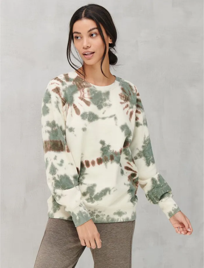 Sweaters and Sweatshirts Women Lucky Brand Tie Dye Pullover Whisper White