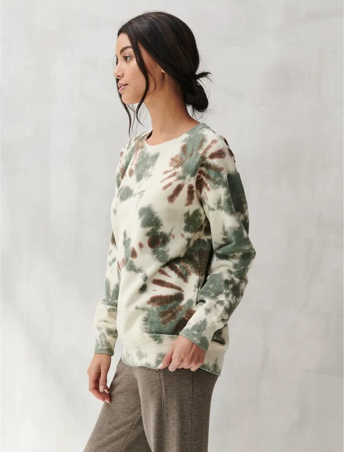 Sweaters and Sweatshirts Women Lucky Brand Tie Dye Pullover Whisper White