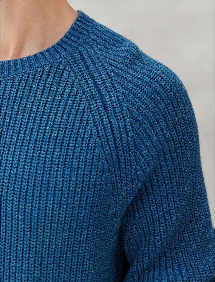 Sweaters Men Lucky Brand Washed Crew Neck Sweater Indigo