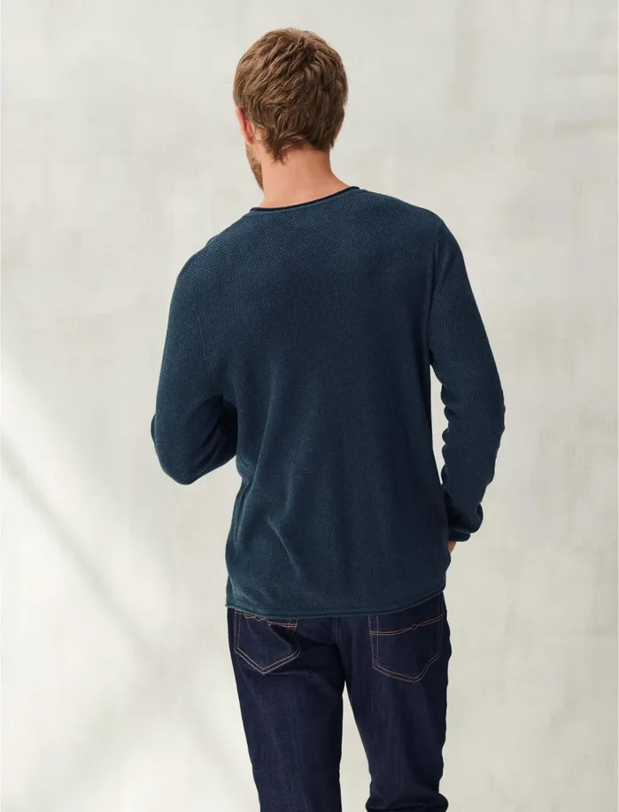 Sweaters Men Lucky Brand Welterweight VNeck Darkest Spruce