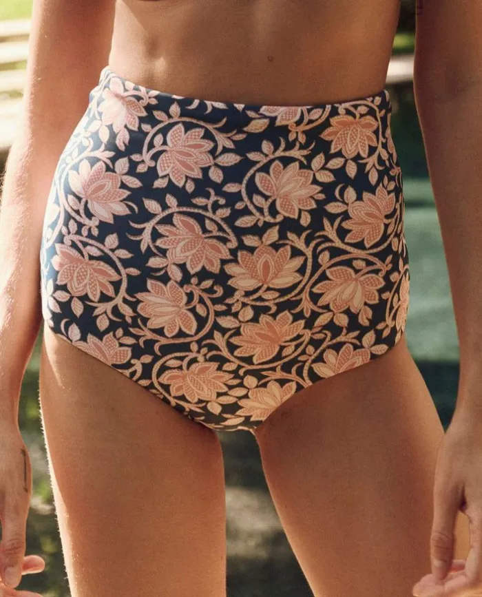 Swim The Great The Reversible HighRise Brief Bay Oasis Floral And Bay Bandana Daisy