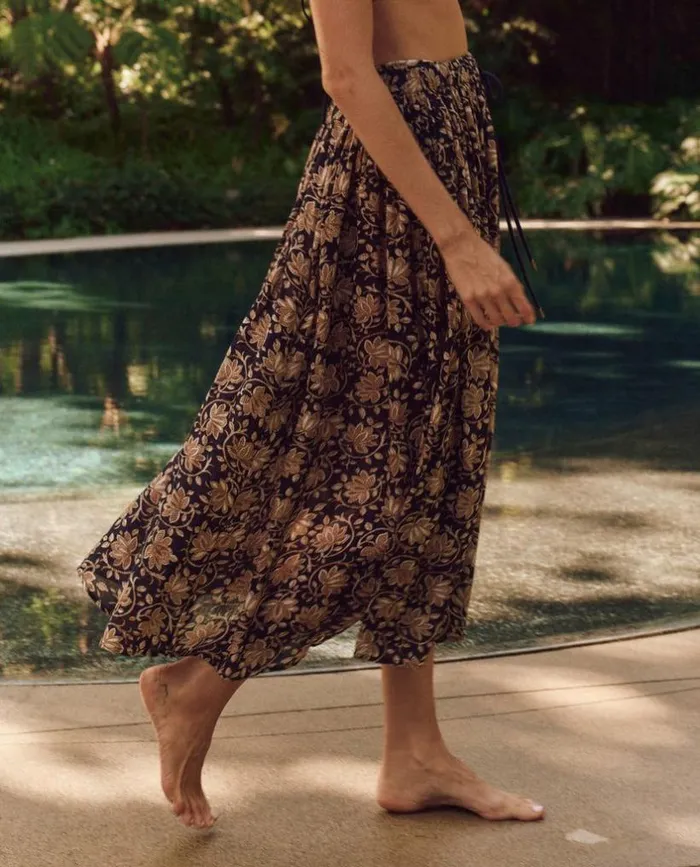 Swim The Great The Ripple Skirt Black Oasis Floral