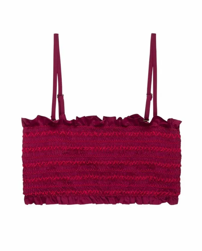 Swim The Great The Smocked Bandeau Ruby With Red Smocking