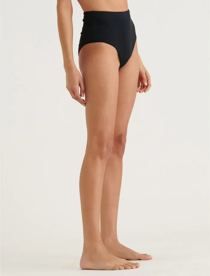 Swim Women Lucky Brand Hw Bikini Bottom Black