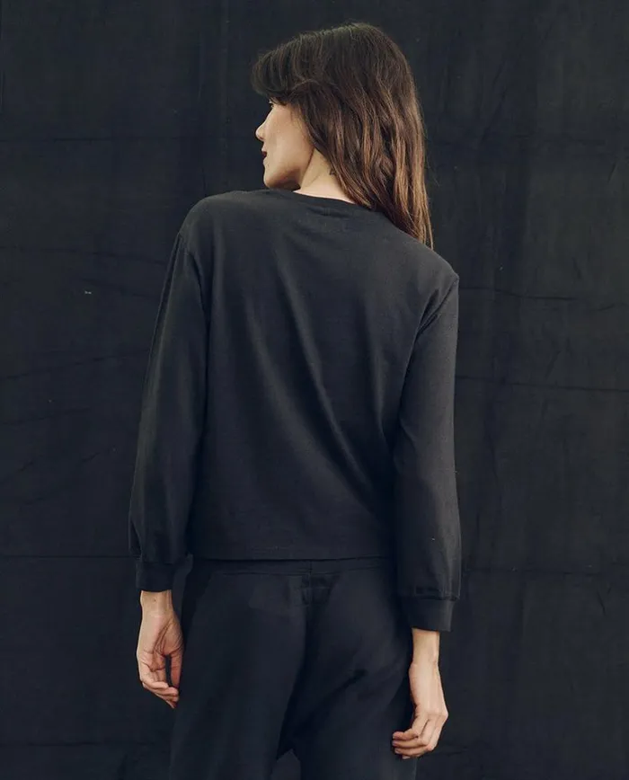 Tees and Sweats The Great The Campus Crew Almost Black