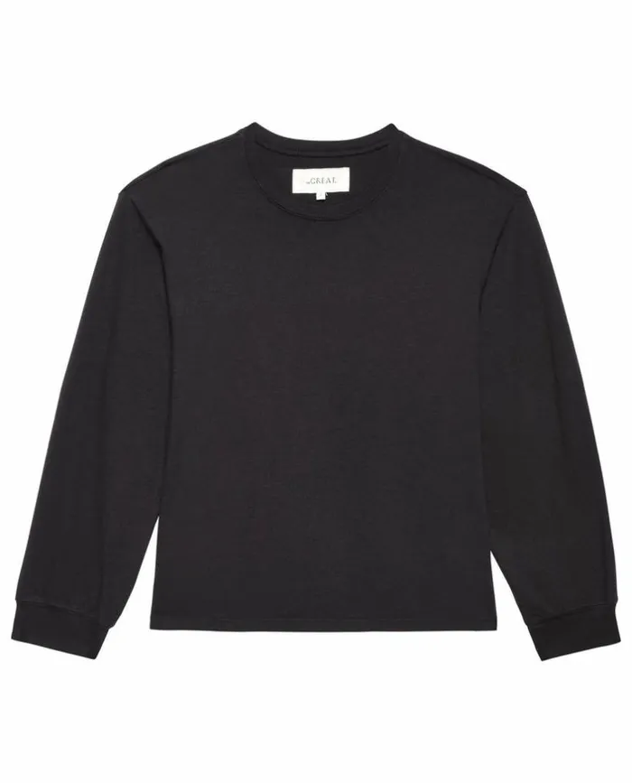 Tees and Sweats The Great The Campus Crew Almost Black
