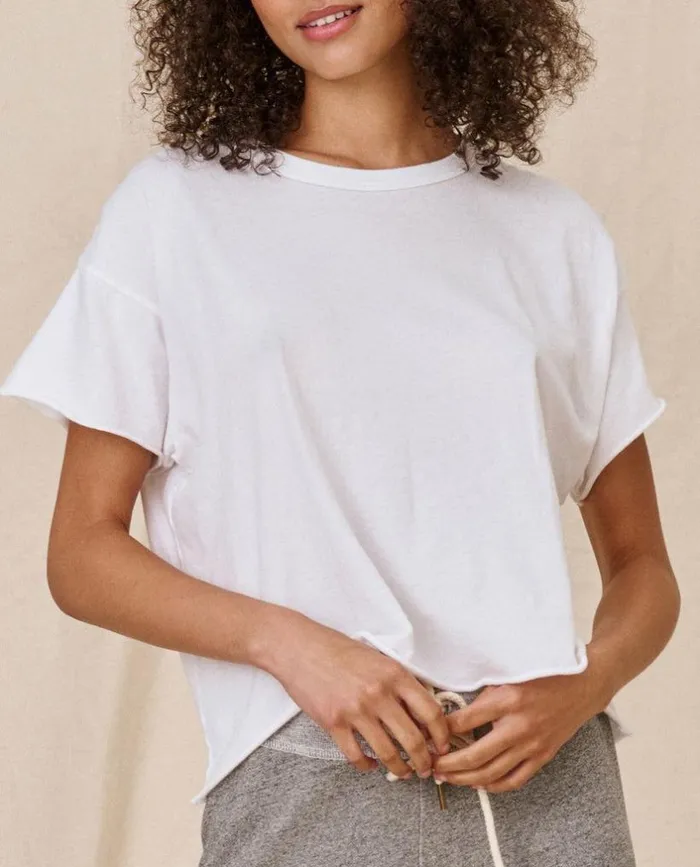 Tees and Sweats The Great The Crop Tee True White