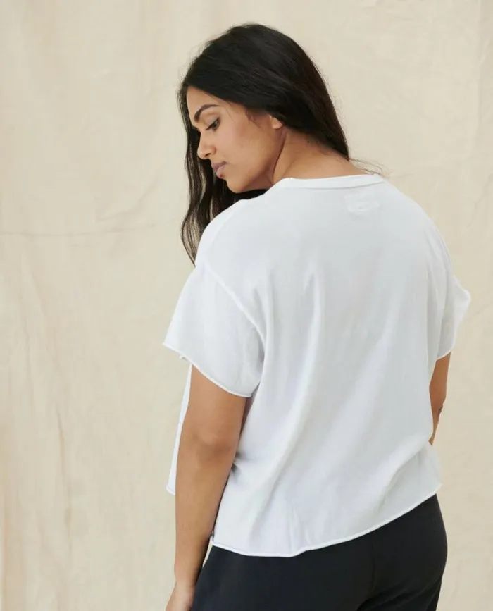 Tees and Sweats The Great The Crop Tee True White