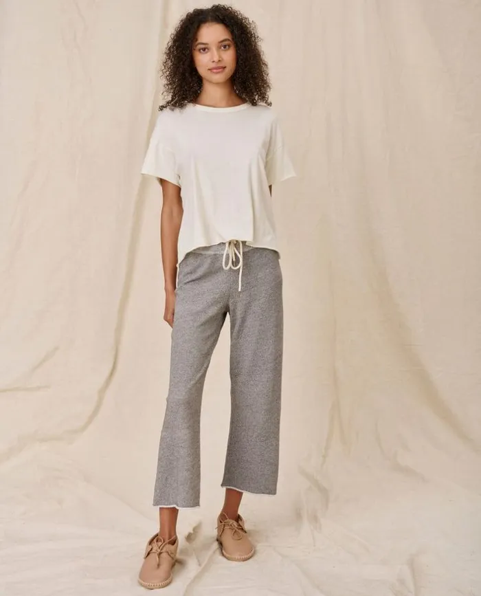Tees and Sweats The Great The Crop Tee Washed White