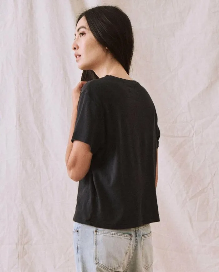 Tees and Sweats The Great The Little Recycled Rib Tee Night