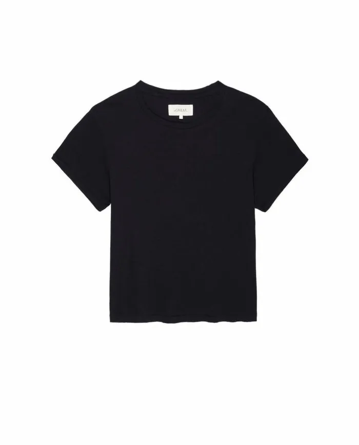 Tees and Sweats The Great The Little Recycled Rib Tee Night