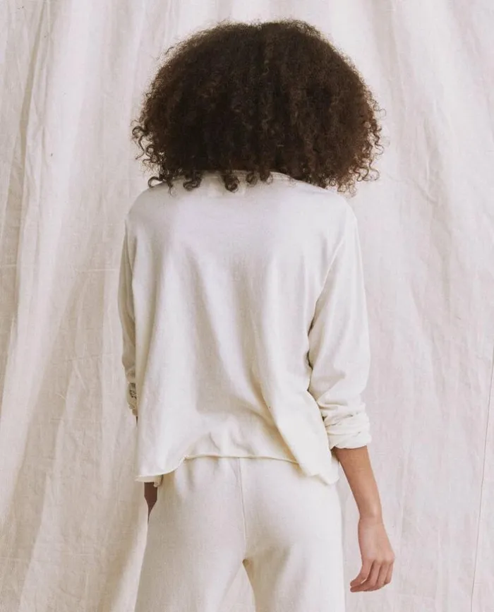 Tees and Sweats The Great The Long Sleeve Crop Tee