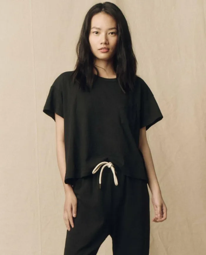Tees and Sweats The Great The Pocket Tee Almost Black