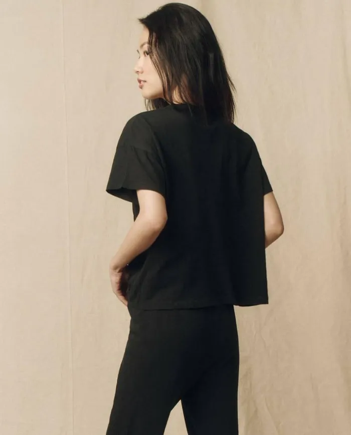 Tees and Sweats The Great The Pocket Tee Almost Black
