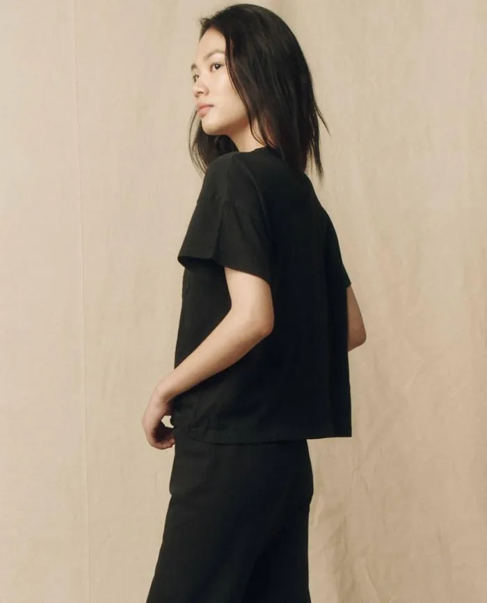 Tees and Sweats The Great The Pocket Tee Almost Black