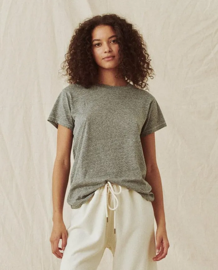 Tees and Sweats The Great The Slim Tee Heather Grey