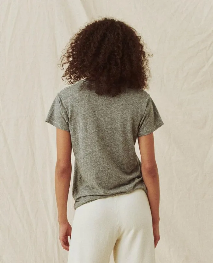 Tees and Sweats The Great The Slim Tee Heather Grey