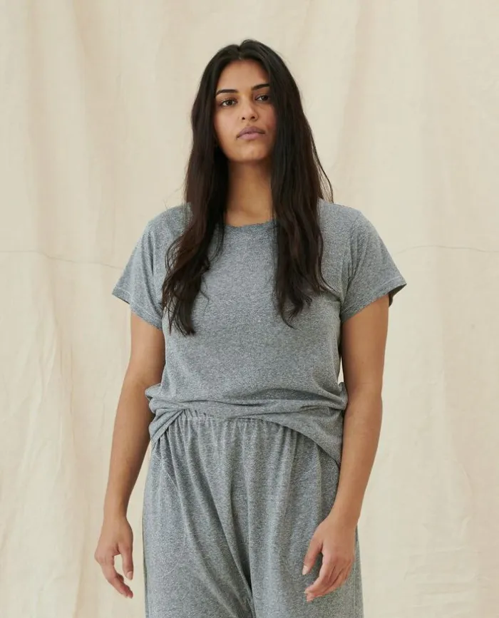 Tees and Sweats The Great The Slim Tee Heather Grey