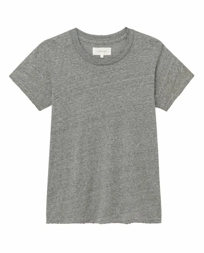 Tees and Sweats The Great The Slim Tee Heather Grey