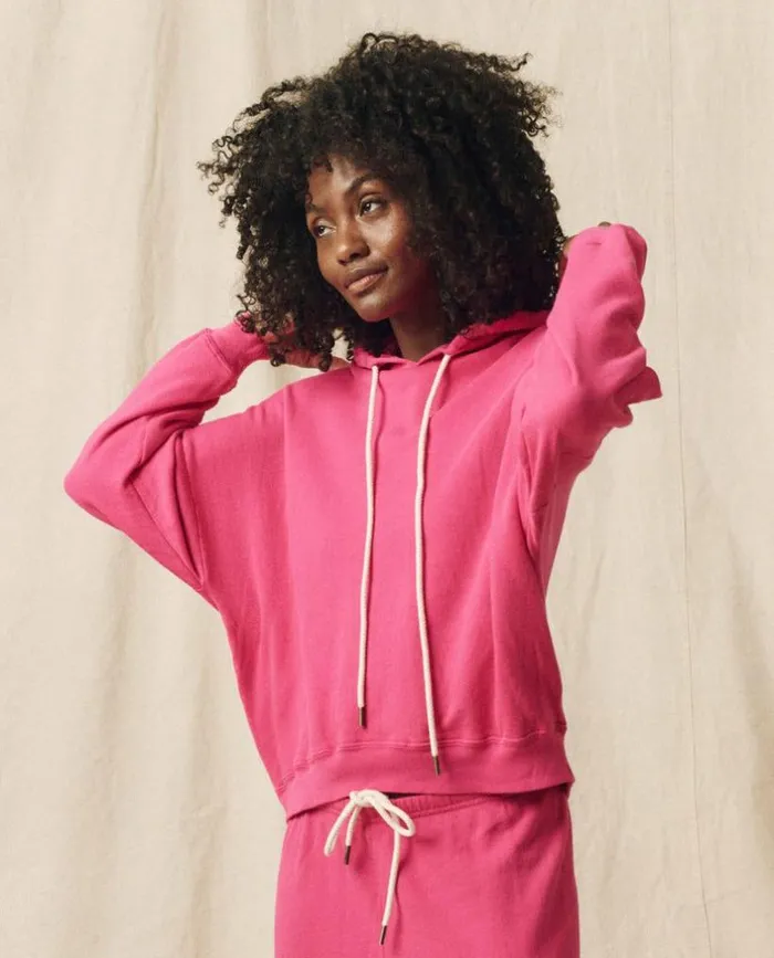 Tees and Sweats The Great The Teammate Hoodie Fuchsia