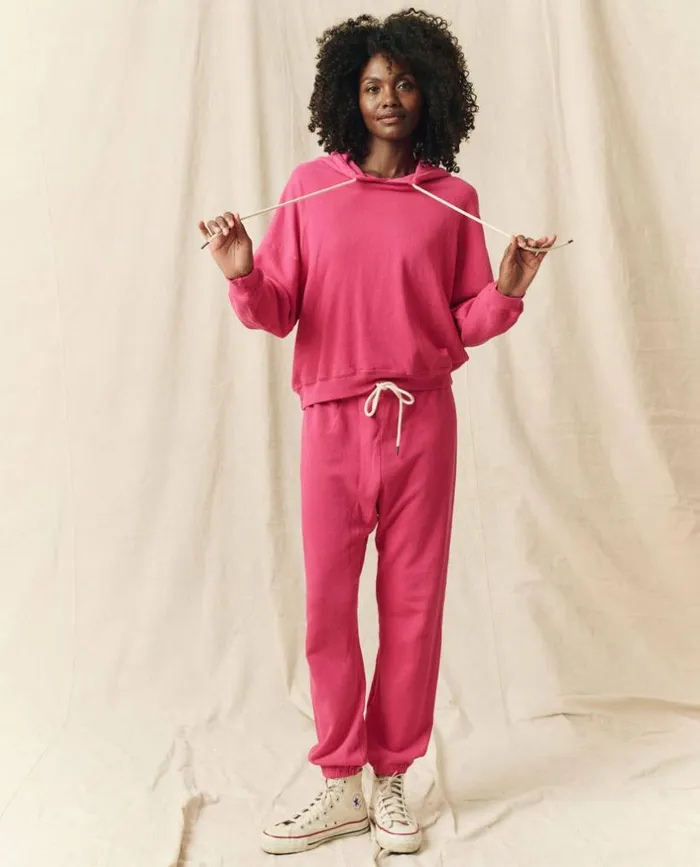Tees and Sweats The Great The Teammate Hoodie Fuchsia