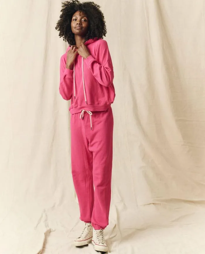 Tees and Sweats The Great The Teammate Hoodie Fuchsia