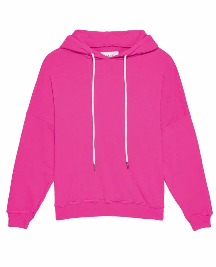 Tees and Sweats The Great The Teammate Hoodie Fuchsia