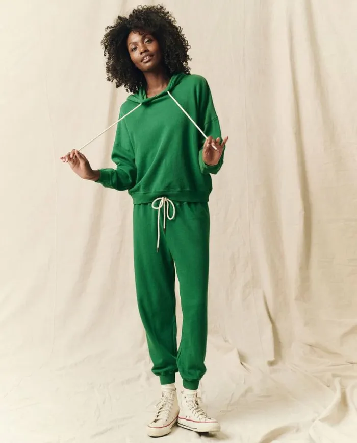 Tees and Sweats The Great The Teammate Hoodie Holly Leaf