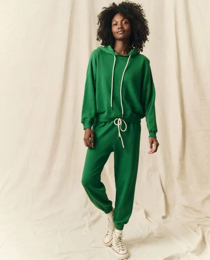 Tees and Sweats The Great The Teammate Hoodie Holly Leaf