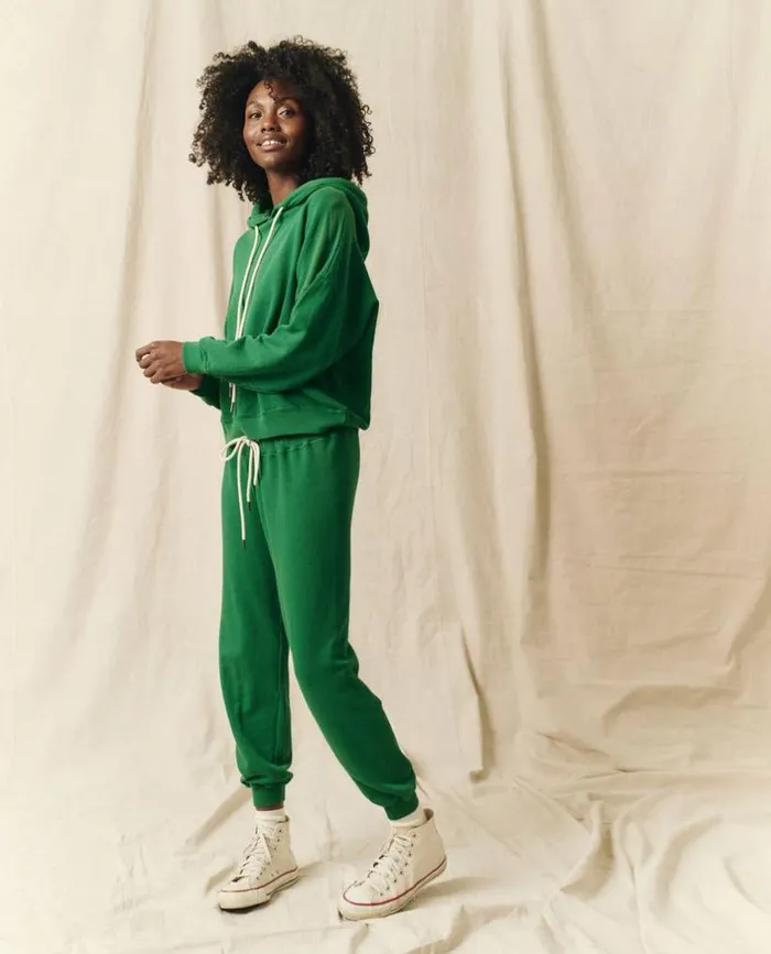 Tees and Sweats The Great The Teammate Hoodie Holly Leaf
