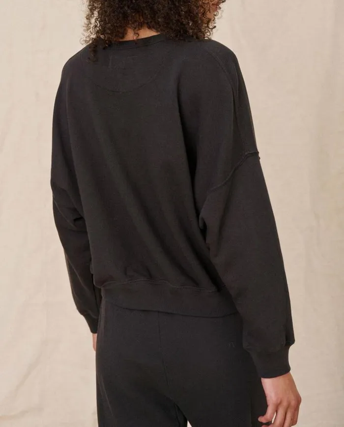 Tees and Sweats The Great The Teammate Sweatshirt Almost Black