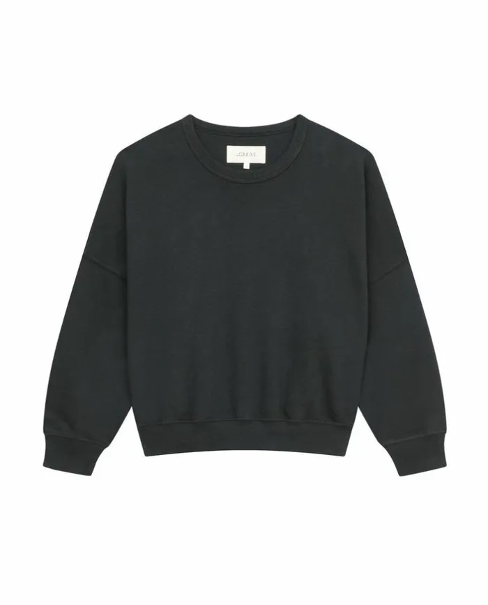 Tees and Sweats The Great The Teammate Sweatshirt Almost Black