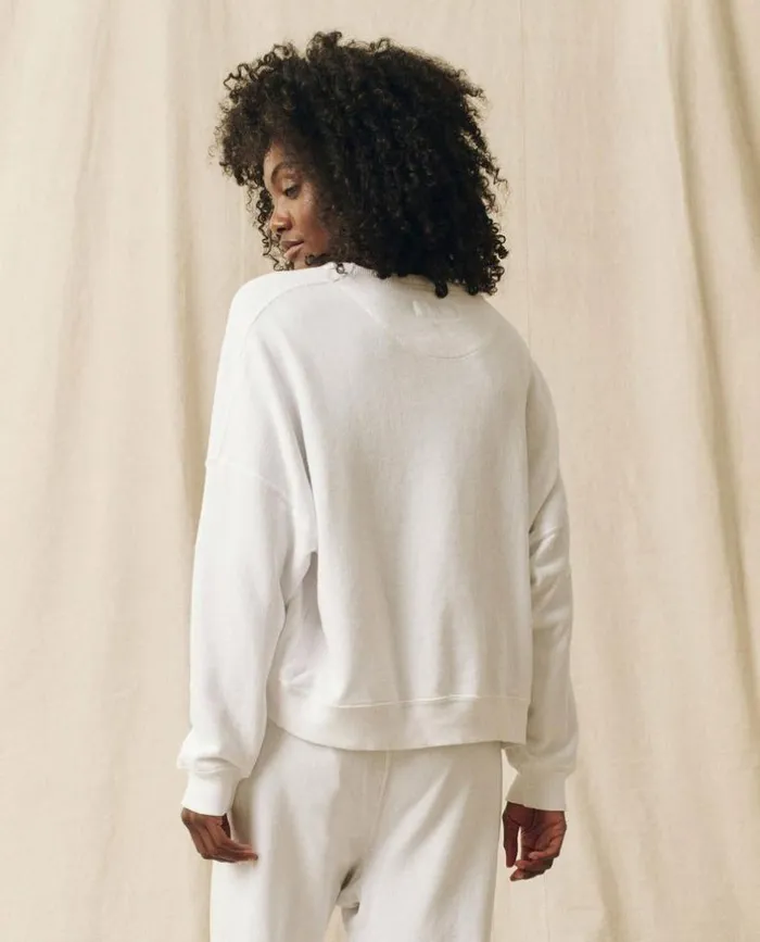 Tees and Sweats The Great The Teammate Sweatshirt True White