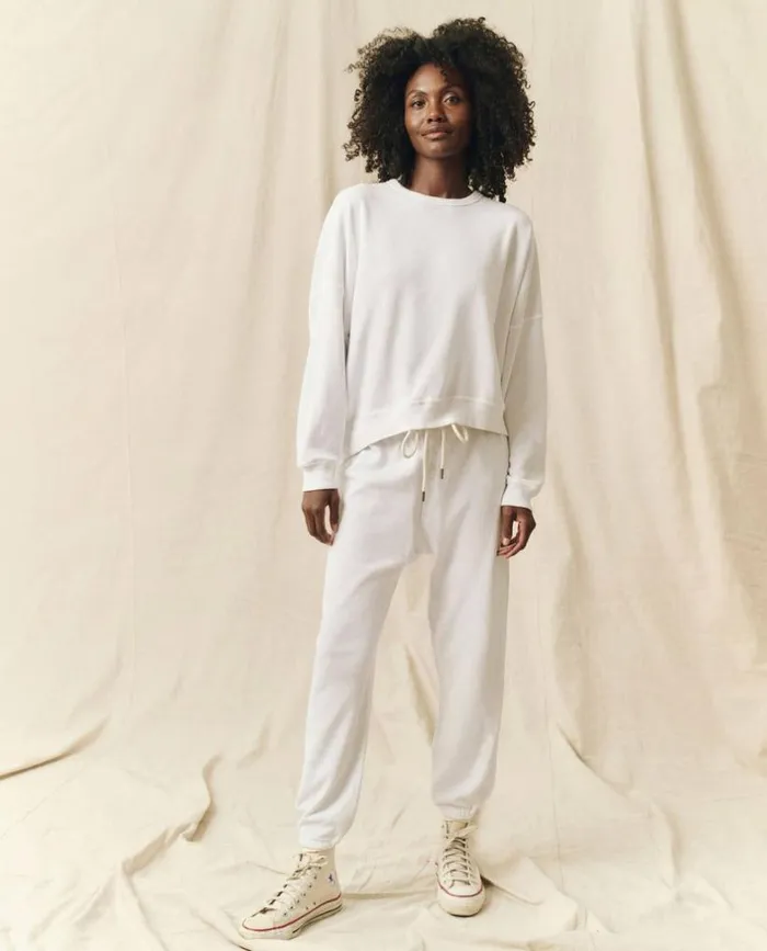Tees and Sweats The Great The Teammate Sweatshirt True White
