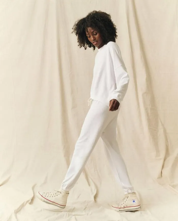 Tees and Sweats The Great The Teammate Sweatshirt True White
