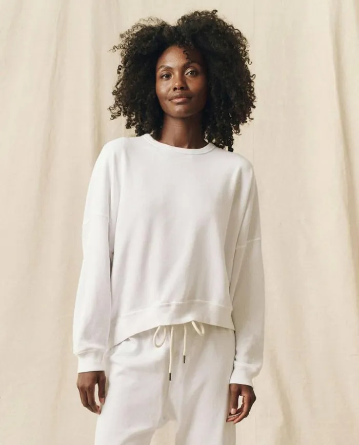 Tees and Sweats The Great The Teammate Sweatshirt True White