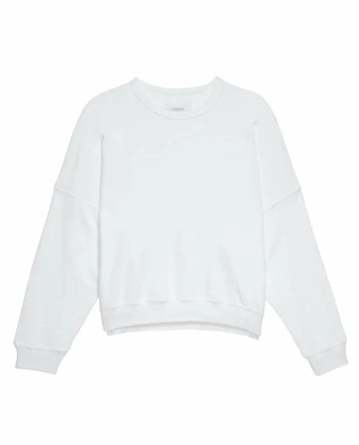 Tees and Sweats The Great The Teammate Sweatshirt True White